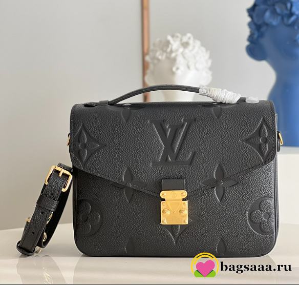 Louis Vuitton Pochette Metis Bag with black - 1
