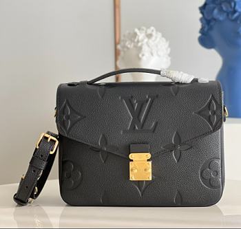Louis Vuitton Pochette Metis Bag with black