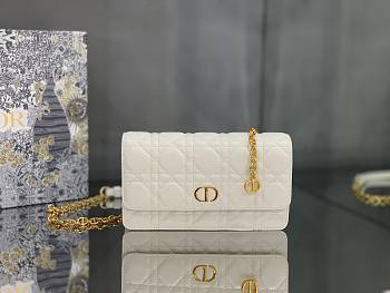 Dior Caro Bag 20cm White