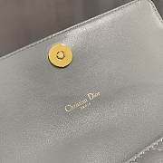 Dior Caro Bag 20cm Grey - 2