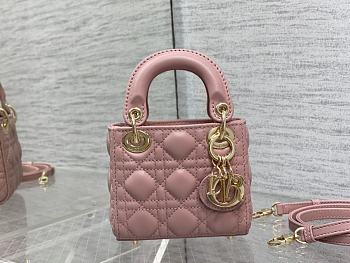 Dior Lady Bag M0856 12cm Pink