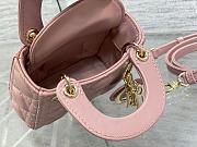 Dior Lady Bag M0856 12cm Pink - 5