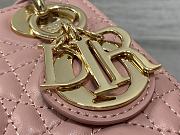 Dior Lady Bag M0856 17cm Pink - 3