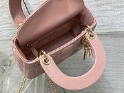 Dior Lady Bag M0856 17cm Pink - 4