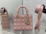 Dior Lady Bag M0856 20cm Pink - 1