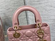 Dior Lady Bag M0856 20cm Pink - 6