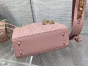 Dior Lady Bag M0856 20cm Pink - 5