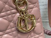 Dior Lady Bag M0856 20cm Pink - 4