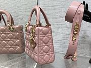 Dior Lady Bag M0856 20cm Pink - 5