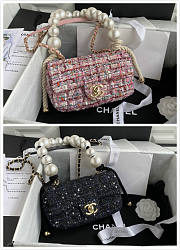 Chanel Flap Bag 19cm Pink - 1