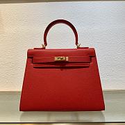 Hermes Kelly 24cm Bag Red - 1