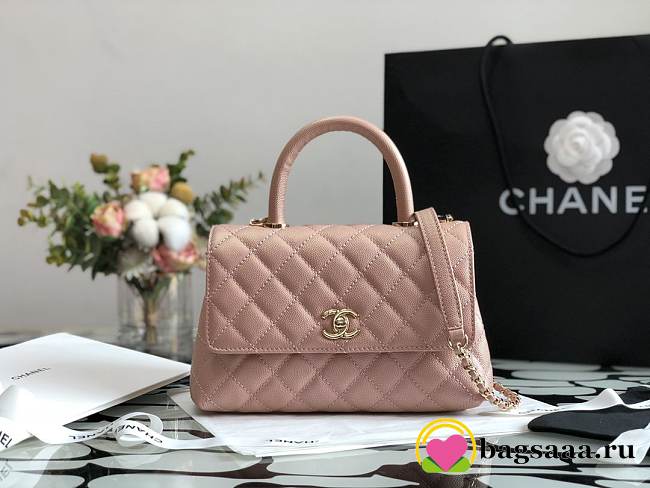 Chanel Coco Handle Bag Light Pink - 1