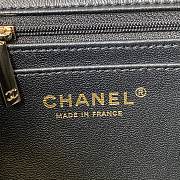 Chanel Flap Handle Bag Lambskin 20cm Black - 2