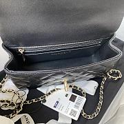 Chanel Flap Handle Bag Lambskin 20cm Black - 4