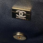 Chanel Flap Handle Bag Lambskin 20cm Black - 6