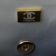Chanel Flap Handle Bag Lambskin 20cm Grey - 2