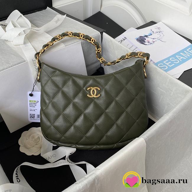 Chanel Small Coco Hobo Axillary Bag Green - 1