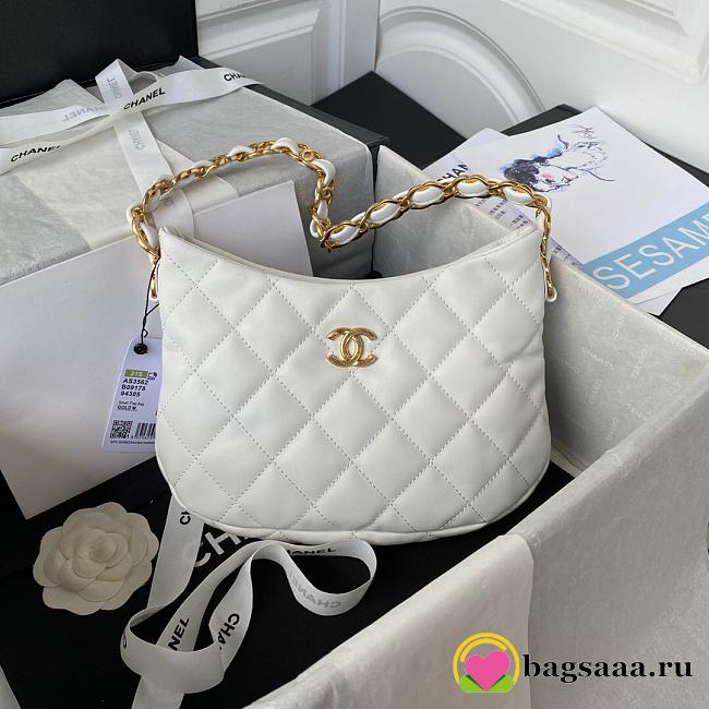 Chanel Small Coco Hobo Axillary Bag White - 1