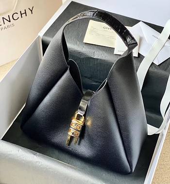 Givenchy G-Hobo Shoulder Bag Black 31cm