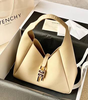 Givenchy G-Hobo Shoulder Bag Beige 31cm