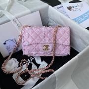 Chanel Flap Bag 20cm Pink - 1
