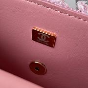 Chanel Flap Bag 20cm Pink - 6