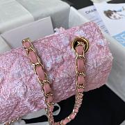 Chanel Flap Bag 20cm Pink - 5