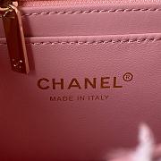 Chanel Flap Bag 20cm Pink - 4
