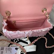Chanel Flap Bag 20cm Pink - 3