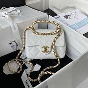 Chanel Flap Bag White AS1160 17cm - 1