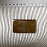 Chanel Flap Bag White AS1160 17cm - 3