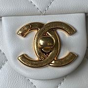 Chanel Flap Bag White AS1160 17cm - 6