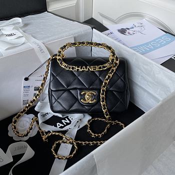 Chanel Flap Bag Black AS1160 17cm