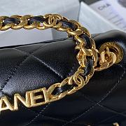 Chanel Flap Bag Black AS1160 17cm - 3
