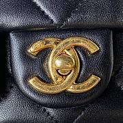 Chanel Flap Bag Black AS1160 17cm - 4