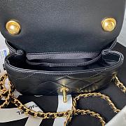 Chanel Flap Bag Black AS1160 17cm - 5