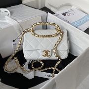 Chanel Flap Bag White AS1160 20cm - 1