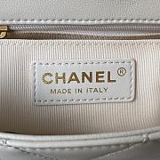Chanel Flap Bag White AS1160 20cm - 5