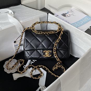 Chanel Flap Bag Black AS1160 20cm