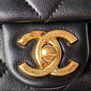 Chanel Flap Bag Black AS1160 20cm - 5