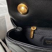 Chanel Flap Bag Black AS1160 20cm - 4