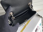 Chanel Monaco Mini Square Flap Bag Black Lambskin - 3