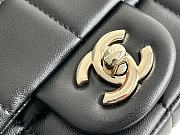 Chanel Monaco Mini Square Flap Bag Black Lambskin - 5