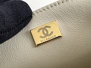 Chanel Monaco Mini Square Flap Bag White Lambskin - 6