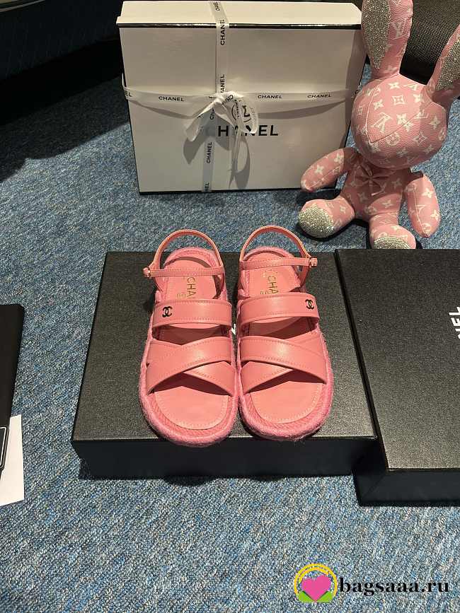 Chanel Sandals Pink 01 - 1