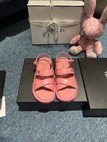 Chanel Sandals Pink 01