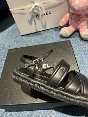 Chanel Sandals Black 01 - 5