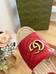 Gucci Espadrille Slippers Red - 2