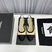 Chanel Loafer Sandals Beige And Black  - 1