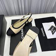 Chanel Loafer Sandals Beige And Black  - 6